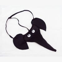 （情趣内衣）卡通性感男式情趣内裤大象丁字裤-黑色新品